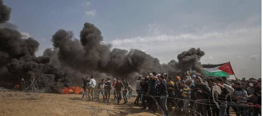  El Ejército israelí atacó hoy lo que denominó cinco "objetivos...