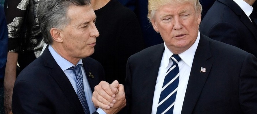 "Gracias mi amigo, presidente Donald Trump, por tu apoyo y muestras de afecto a la Argentina....