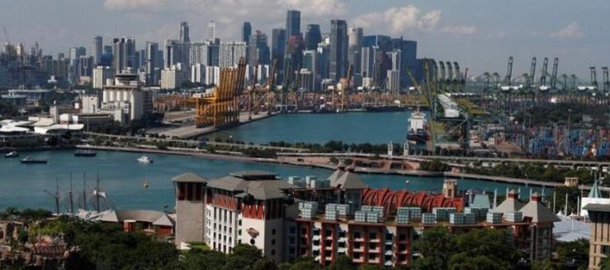 Singapur,  situada en el sureste del continente tiene un sector financiero que supera el diez por...