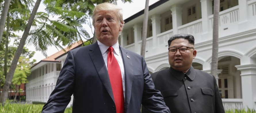 Trump veía su histórica cumbre con el líder norcoreano, Kim Jong-un, como una...
