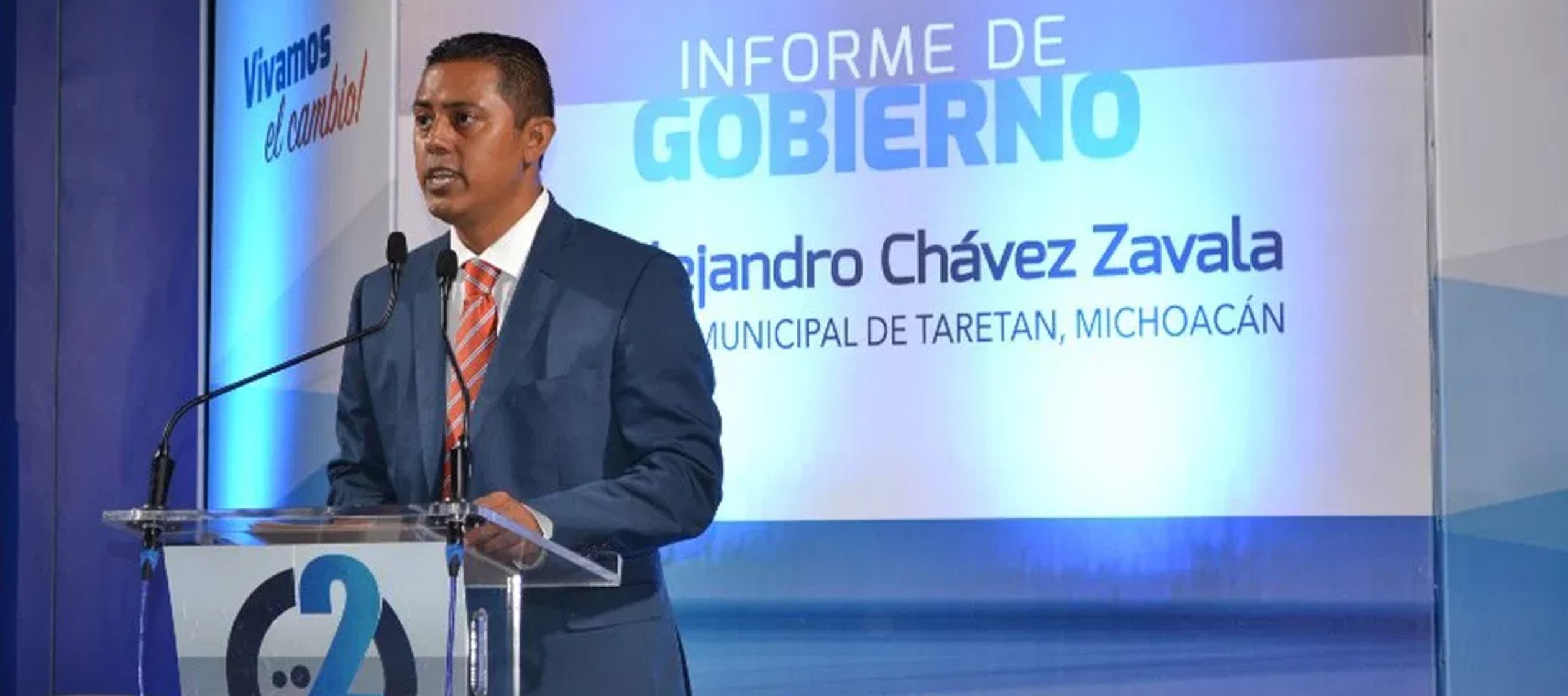 El candidato Alejandro Chávez Zavala, quien pertenecía al Partido Acción...