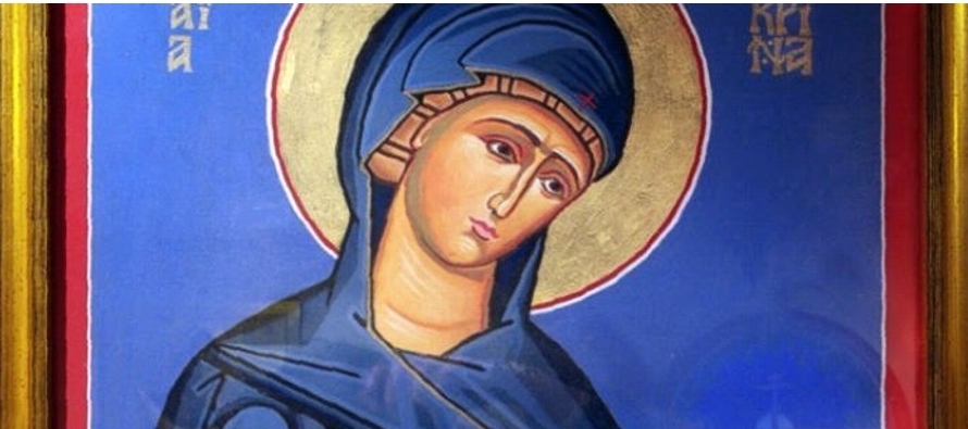 Macrina era la mayor de los diez hijos de los santos Basilio y de Emelia la mayor, y hermana de los...