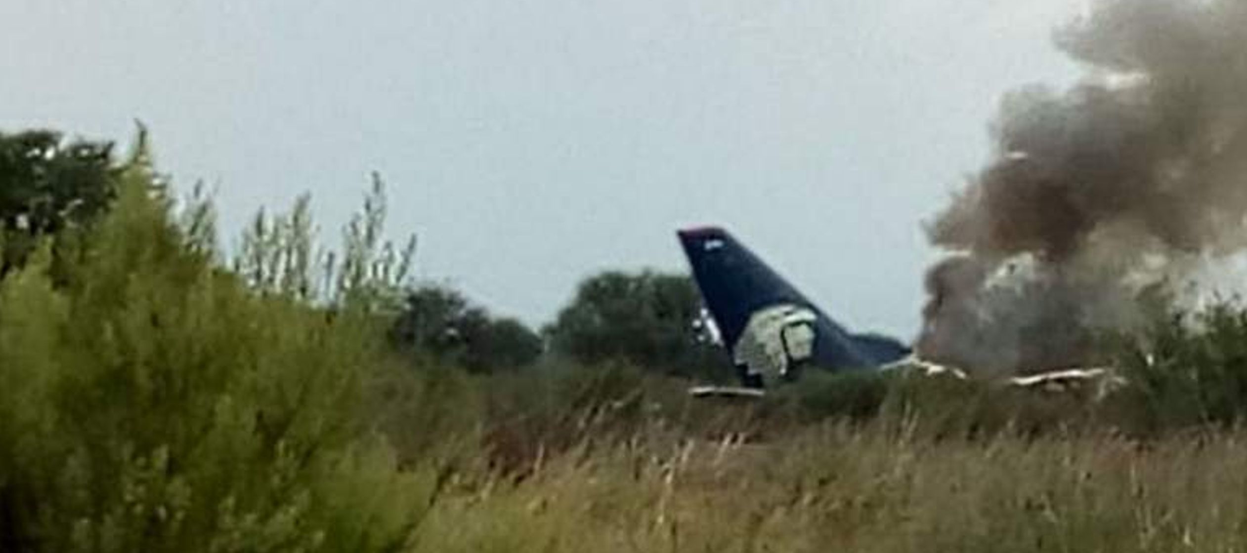 La aeronave, que cubría la ruta entre Durango y Ciudad de México, se accidentó...