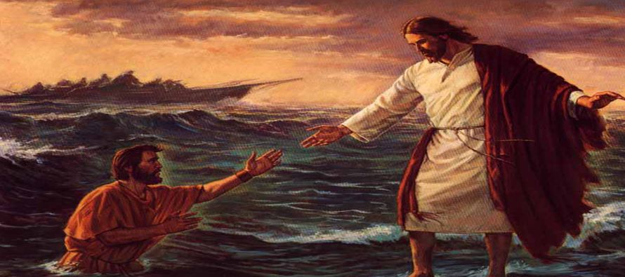 «Señor, si eres tú, mándame ir donde tú sobre las aguas»....