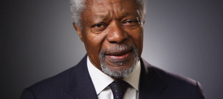 "Con gran tristeza, la familia Annan y la Fundación Kofi Annan anuncian que Kofi Annan,...