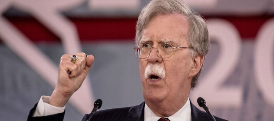 Bolton advirtió que la Administración estadounidense "no va a parar...