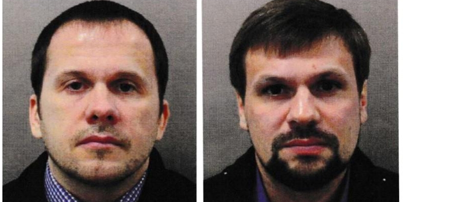 La policía británica hizo públicas imágenes de video de dos rusos que,...