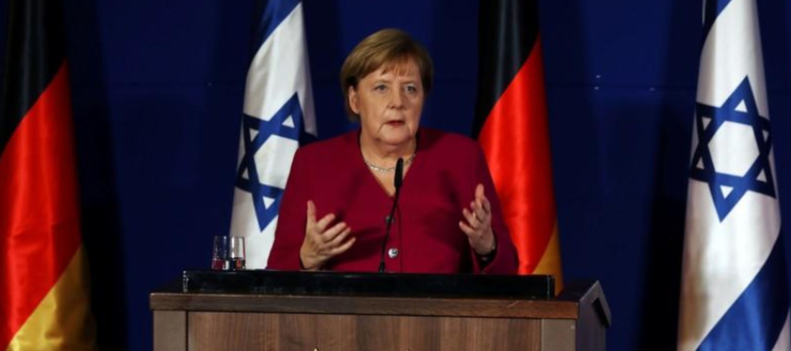 Después de un encuentro con Netanyahu, Merkel abordó los problemas de Medio Oriente...