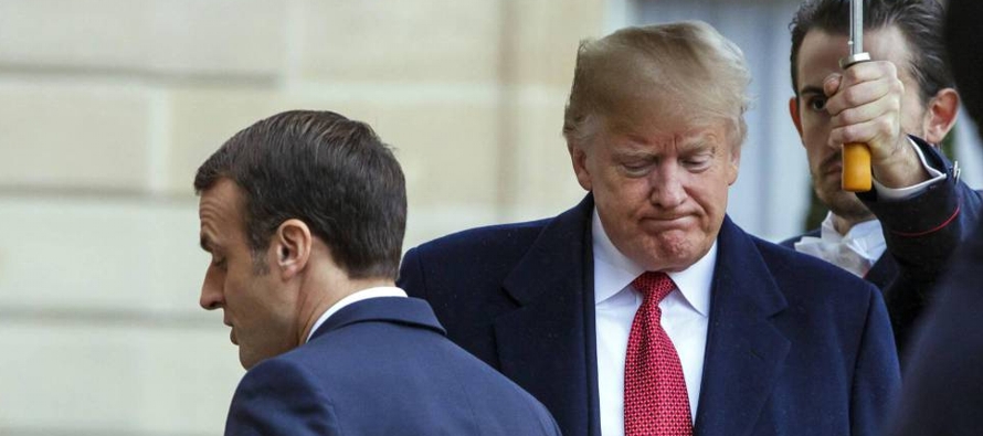 Trump regresó a Washington tras pasar el fin de semana en París para conmemorar el...