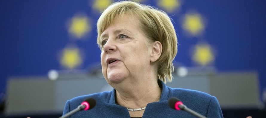 Merkel dijo al Parlamento Europeo en Estrasburgo que 