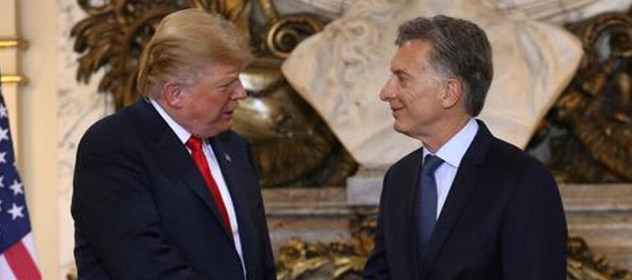 El presidente argentino le agradeció a Trump su respaldo "en estos tiempos...