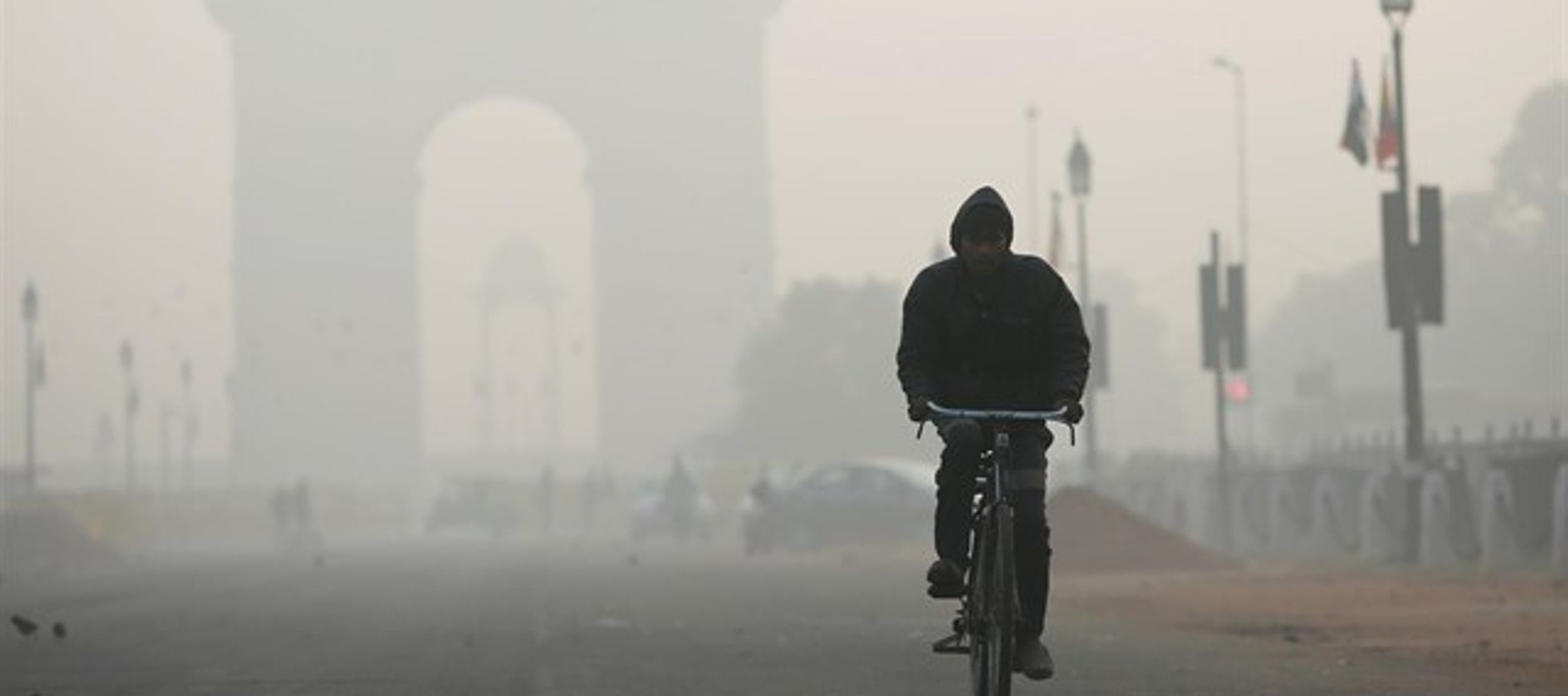 Nueva Delhi ha amanecido este jueves cubierta por una densa niebla, síntoma de una...