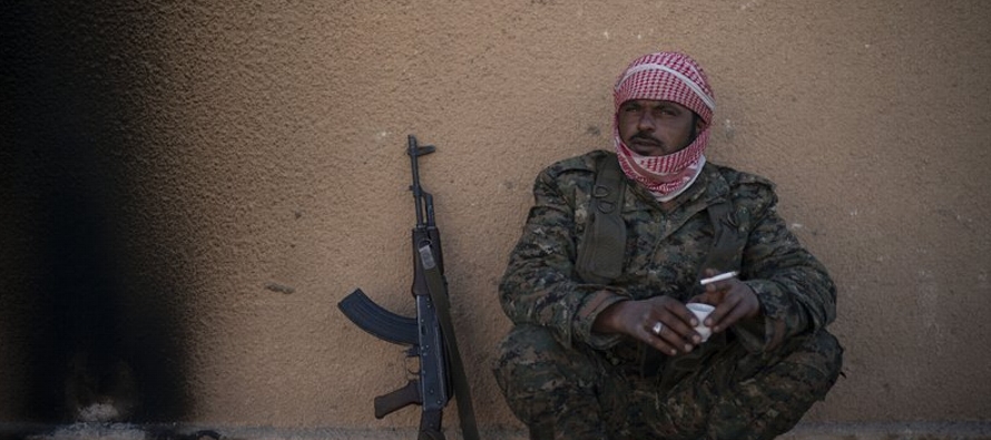 Un portavoz de la milicia siria respaldada por Estados Unidos que encabeza la ofensiva contra el...