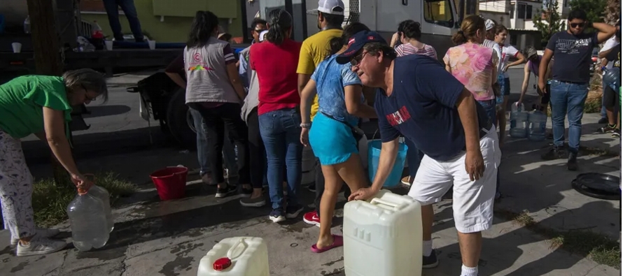 Luege Tamargo precisó que la situación crítica de escasez de agua en Monterrey...