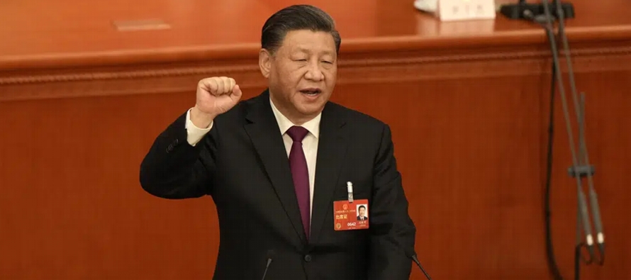 Xi recibió 2.952 votos a favor y cero en contra en la Asamblea Popular Nacional, cuyos...
