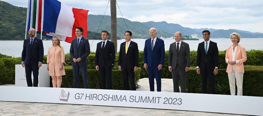 Por lo tanto, las oraciones y deseos son para que el G7 en Hiroshima "demuestre una...