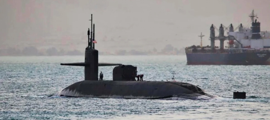 El pasado 16 de junio, el submarino 'USS Michigan', con propulsión nuclear, fue...
