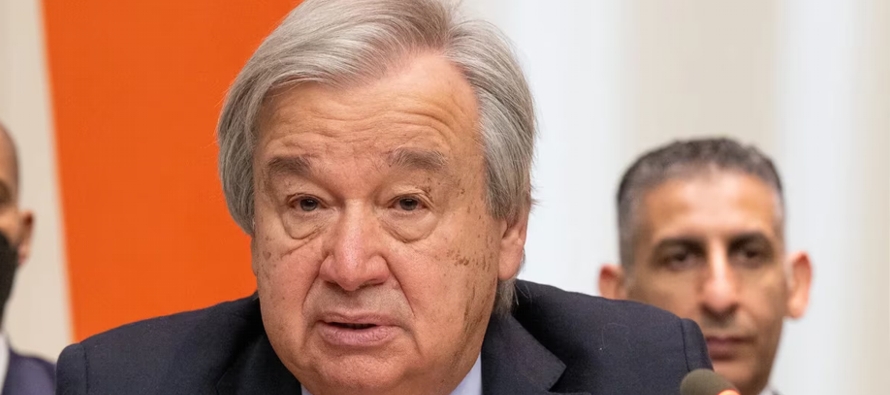 El secretario general de la ONU, António Guterres, ha mostrado su "profunda...