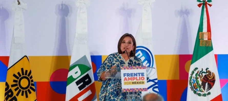 Gálvez fue recibida con gritos de "Xóchitl Presidenta" alentados por los...