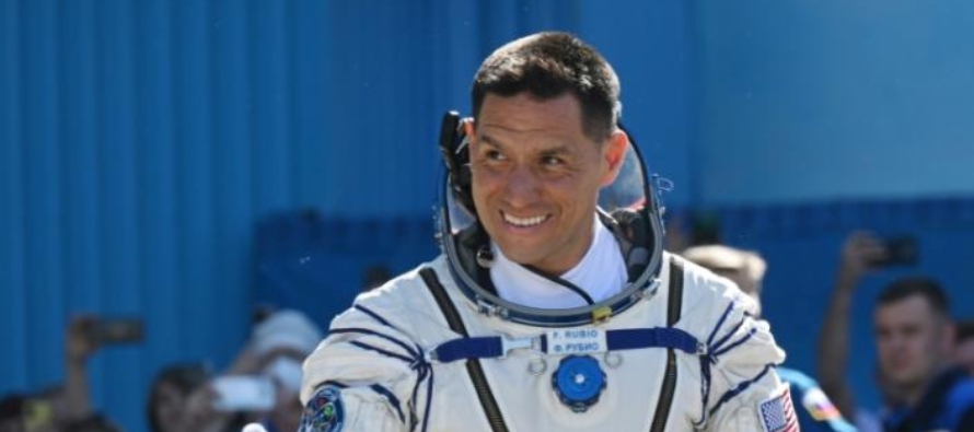 Cuando Rubio viajó a la ISS el año pasado en un cohete ruso Soyuz con dos...
