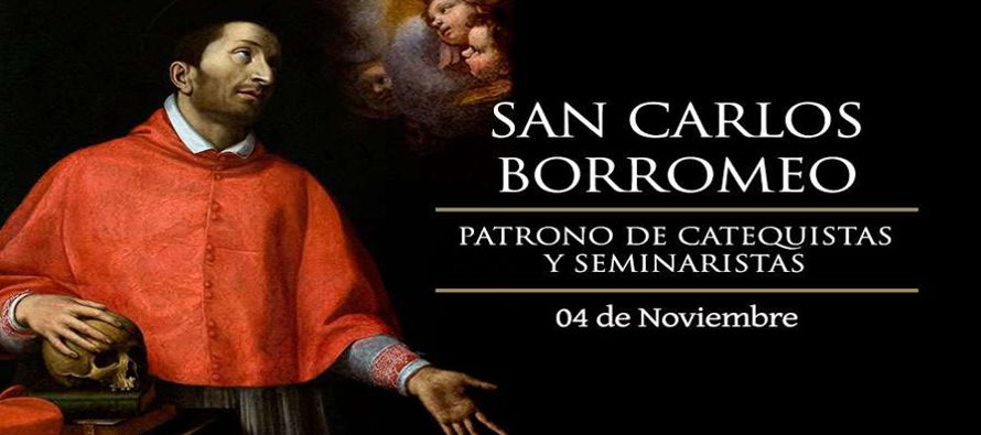 Memoria de san Carlos Borromeo, obispo, que nombrado cardenal por su tío materno, el papa...