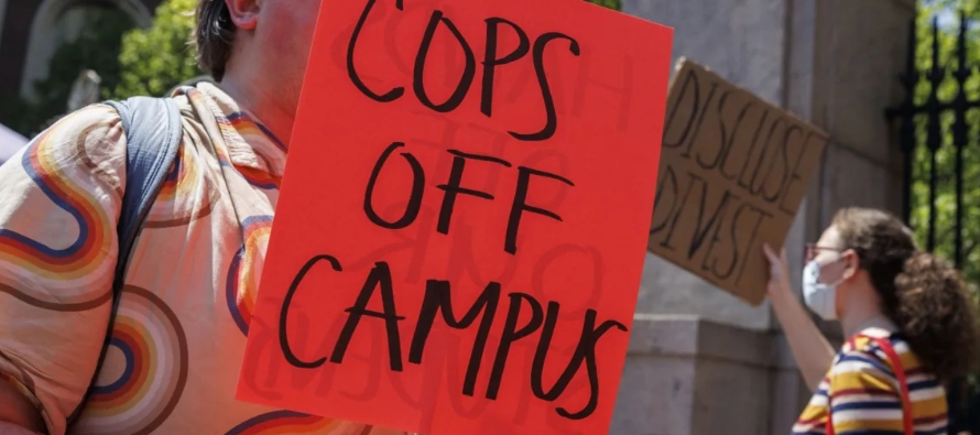 Las protestas, que se han convertido en las manifestaciones universitarias más...