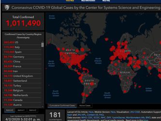 El número de casos confirmados del coronavirus alcanzó el millón a nivel mundial