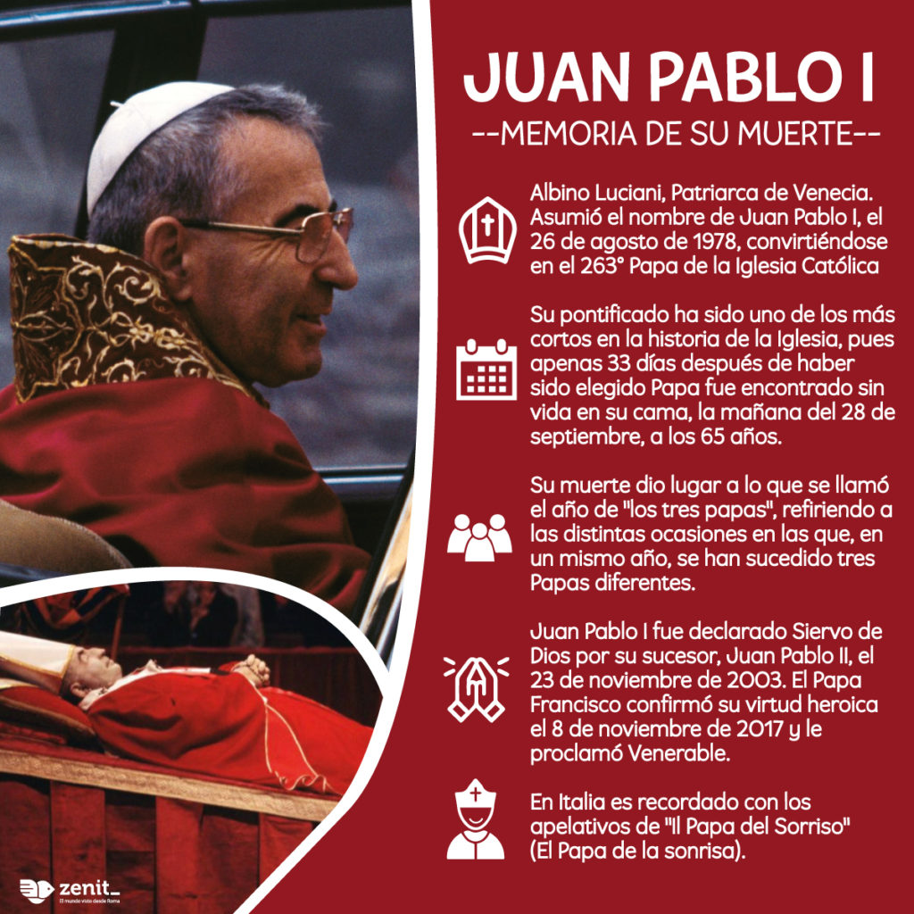 El Periódico de México | Versión para imprimir | Religion | Juan Pablo I:  42º aniversario de su muerte