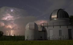 Una tormenta en las cercanías del Observatorio Weikersheim, al sur de Alemania, en junio de...