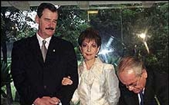 El ex presidente Vicente Fox padece 