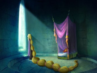 El Príncipe y Rapunzel se hicieron muy amigos. El venía a verla todos los...