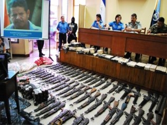 Ese cargamento de armas y municiones fue confiscado el domingo en la provincia de Matagalpa en una...