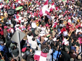 Los trabajadores del diario también protestaron el martes junto a otros informadores de La...