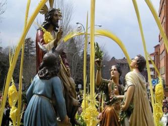 San Lucas no habla de olivos ni palmas, sino de gente que iba alfombrando el camino con sus...