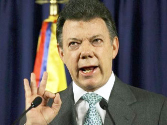 Santos, quien asistirá a la Caricom en compañía de la canciller María...