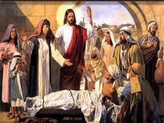 Vemos a Jesús entregado en cuerpo y alma a su tarea de Mesías y Salvador: cura a los...