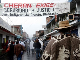 En abril de 2011 la comunidad de Cherán se armó con palos, piedras, palas y otras...