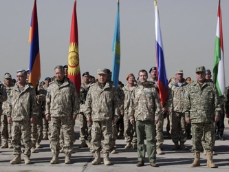 La OTSC prohíbe albergar bases militares de estados no participantes del tratado, sin el...