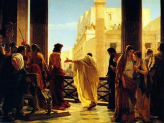 El relativismo de Pilato no le permitía aceptar la idea de que la Verdad es una sola, y no...