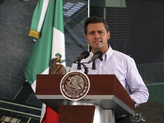 Peña Nieto indicó que por el momento no hay una condición que altere el clima...