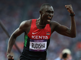 La defensa del título mundial del keniano David Rudisha en los 800 metros de Moscú...