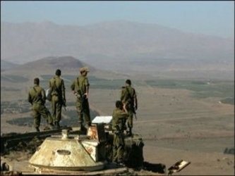 Una fuente militar israelí dijo que el breve intercambio de disparos tuvo lugar cerca de la...