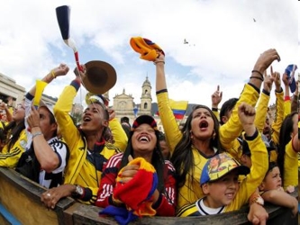 Unos 60.000 espectadores han acompañado a Colombia en cada uno de sus cuatro partidos...