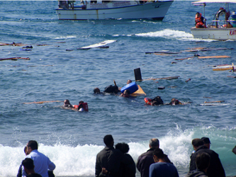 Los rescatados en aguas turcas deberían ser devueltos a Turquía, pero no estaba claro...