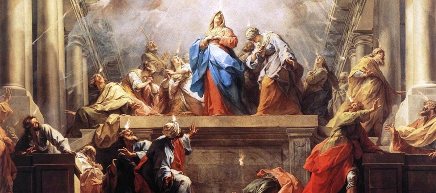 Después de la Ascensión de Jesús, se encontraban reunidos los apóstoles...