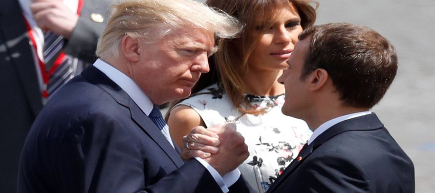 El populista Trump y el europeísta Macron han establecido una aparentemente buena...