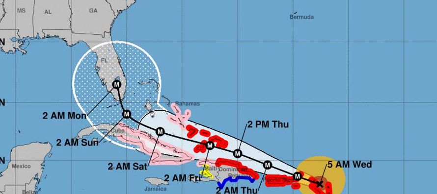 Irma amenaza con impactar en las próximas horas otras regiones del Caribe, como las islas de...