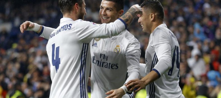 El Madrid llegó al partido del domingo sin los suspendidos Cristiano Ronaldo y Marcelo ni...