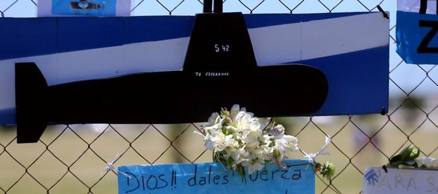 El ARA San Juan y sus 44 tripulantes enviaron su última señal el miércoles 15...