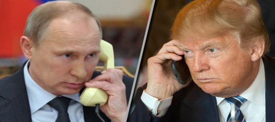 El presidente ruso, Vladímir Putin, llamó hoy a su colega estadounidense, Donald...